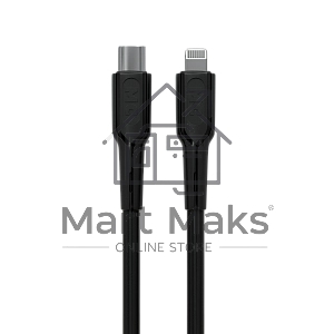 Кабель MORE CHOICE (4620202553249) K63ia 2м USB 3.0A PD 27W для Lightning ng 8-pin Type-C - 2м, черный