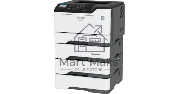 Принтер лазерный Sharp MXB467PEU, A4, ч/б, печ. до 44 стр мин, 1200 x 1200 dpi, USB, Ethernet