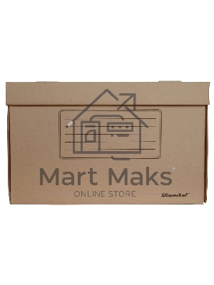 Короб архивный откидная крышка Silwerhof ОК-18 микрогофрокартон 480x325x295мм коричневый