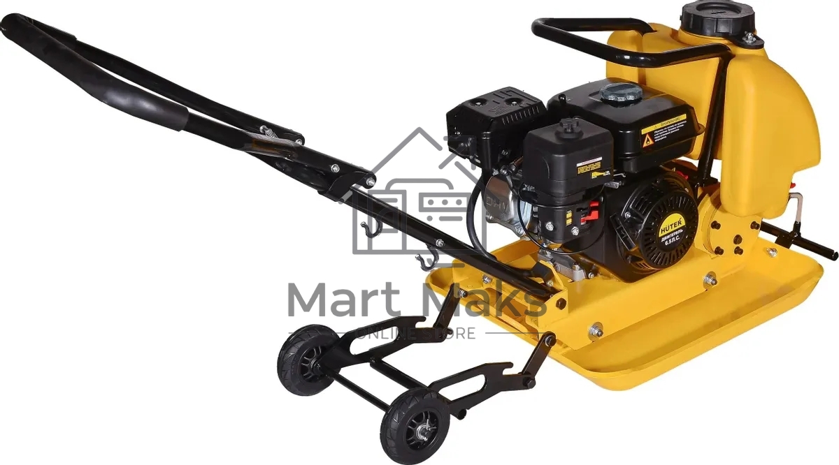Виброплита бензиновая Huter VP-110W 13.3 л, 4780 Вт 6.5 л.с., 25 кН, подошва 580х500 мм, 1150 м²/ч, 105 дБ