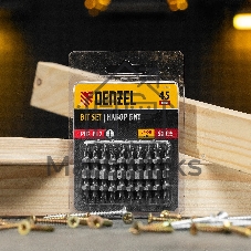Набор бит Denzel двухстор., PH2-PH2х45 мм, сталь S2, 10 шт.