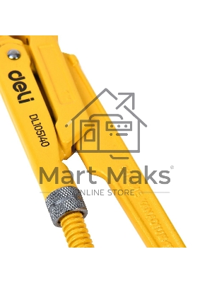 Трубный рычажный ключ №1 с прямыми губками Deli DL105140 315мм, раскрытие губок 0-40мм, сталь Cr-V