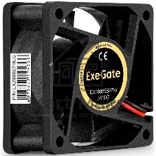 Вентилятор корпусной ExeGate EX06025S2P-5, 60 мм, 3500 об/мин, 25 дБ, 2-pin, без подсветки