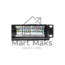 Патч-панель TERACOM 19'' Cat.5E 1U неэкранированная UTP 24 порта RJ-45 110 IDC