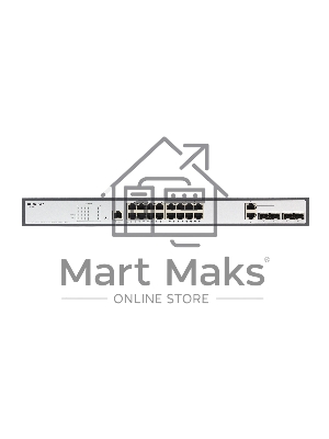 Коммутатор Managed L2 Switch 16x1000Base-T PoE, 2x1000Base-X SFP, 2xCombo 1000Base-T/SFP, PoE Budget 250W, RJ45 Console, 19