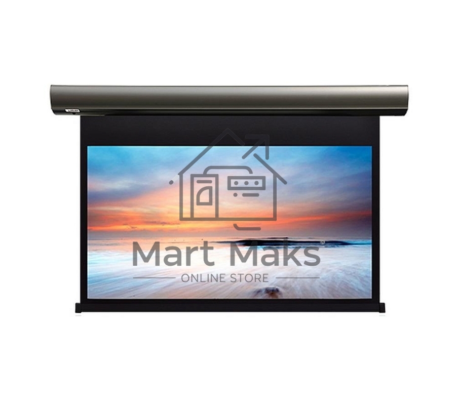 Экран с электроприводом Lumien Cinema Control LCC-100118 241x400 см (раб.область 220х390 см) Matte White черная кайма по периметру, белый корпус, 16:9