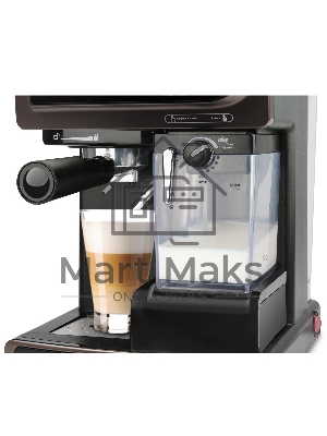 Кофеварка рожковая Vitek VT-1517 (BN) коричневый, исп. кофе - молотый, 1.65 л, 1238 Вт, 15 Бар