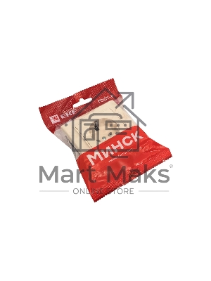 Розетка EKF Минск ERR16-028-200 1-м СП 16А IP20 с заземлением, с защитными шторками, бежевый