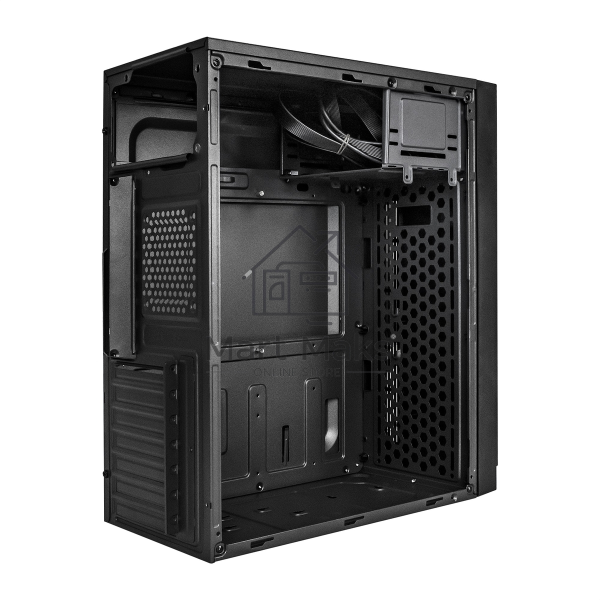 Компьютерный корпус Miditower ExeGate AA-442U2-AA500 (ATX, AA500 8 см, 1*USB+2*USB3.0, аудио, черный)