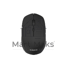 Мышь беспроводная Maxvi MWS-03 черный, 4 кнопки, 1600 dpi