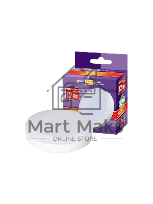 Лампа светодиодная JazzWay PLED-GX53 12Вт таблетка 3000К мат. тепл. белый GX53 980лм 230В