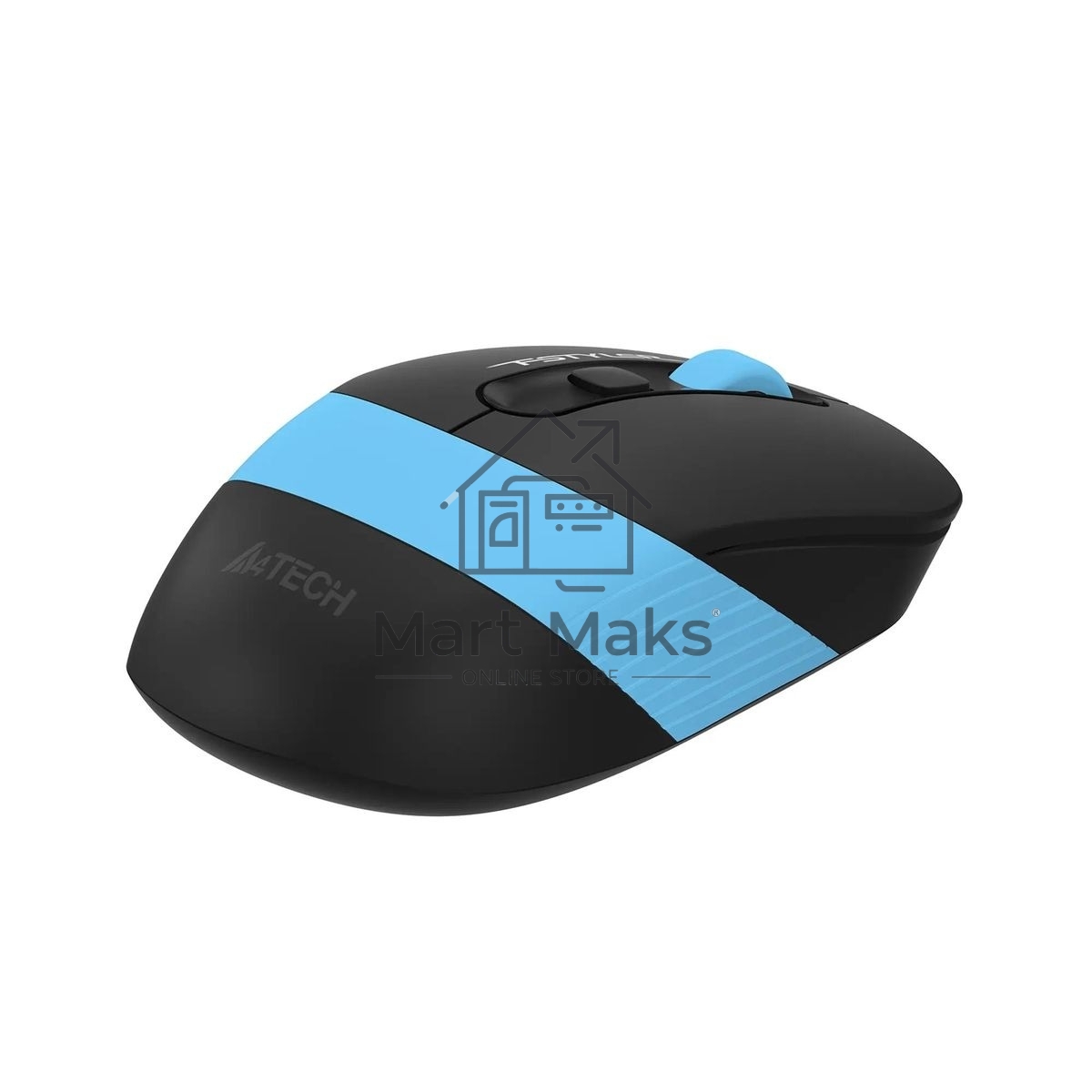 Мышь беспроводная A4Tech Fstyler FG10 черный/синий, 2000 dpi, радиоканал, USB, кнопки - 4