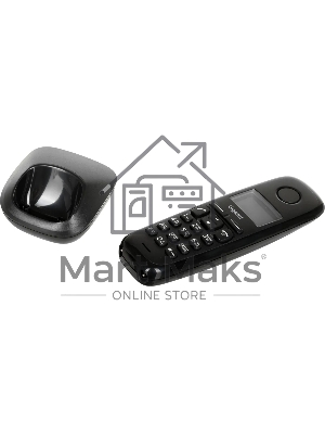 Радиотелефон Dect Gigaset A170 DUO черный (труб. в компл.:2шт) АОН