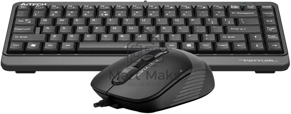 Клавиатура + мышь A4Tech Fstyler F1110 клав:черный/серый мышь:черный/серый USB Multimedia (F1110 GREY)