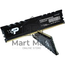 Оперативная память Patriot Signature Premium, DDR5, 32Gb (2x16 Gb), 5600 MHz, CL46, DIMM, радиатор, черный