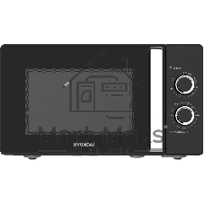 Микроволновая печь Hyundai HYM-M2012 черный/хром, 23 л, 800 Вт, переключатели - поворотный механизм
