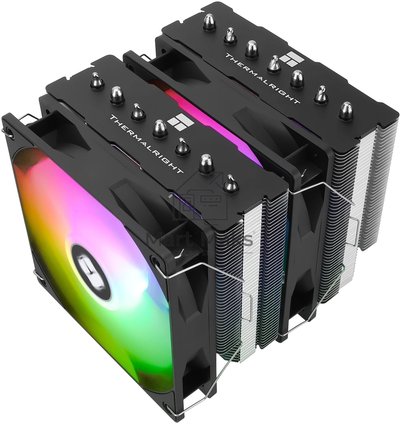 Кулер Thermalright Phantom Spirit 120 SE ARGB Soc-AM5/AM4/1151/1200/1700 черный 4-pin 25.6dB Al+Cu 765gr Ret (PS120-SE-ARGB)