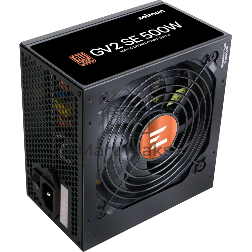 Блок питания Zalman ZM500-GV2SE, 500Вт, 80 PLUS Bronze, 120мм, черный