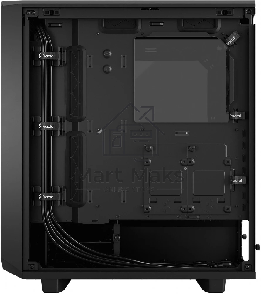 Корпус Fractal Design MESHIFY 2 COMPACT BLACK - TG / ATX, TG / 2x140mm & 1x120mm fans inc. / FD-C-MES2C-03