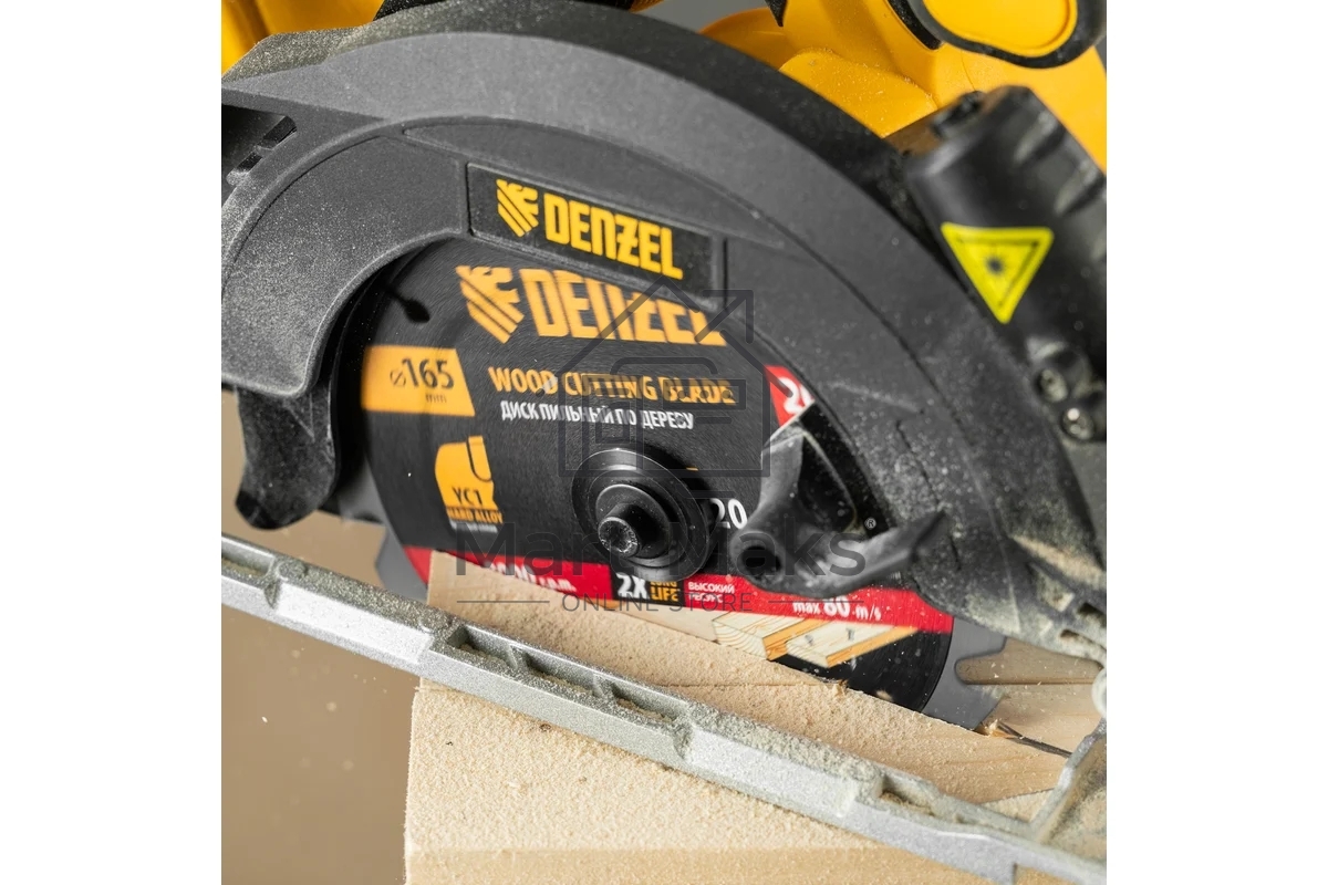 Пильный диск по дереву с гвоздями Denzel ф165 х 20 мм, 20 зубов 733917