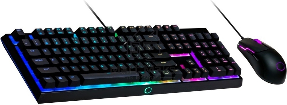 Комплект клавиатура+мышь Cooler Master MS110 проводной, USB, 3200 DPI, чёрный