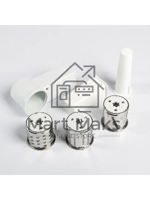 Мясорубка электрическая Ротор Экстра М ЭМШ 35/250-4 белый, 1500 Вт, 0.6 кг/мин, защита от перегрузки, насадки - 4