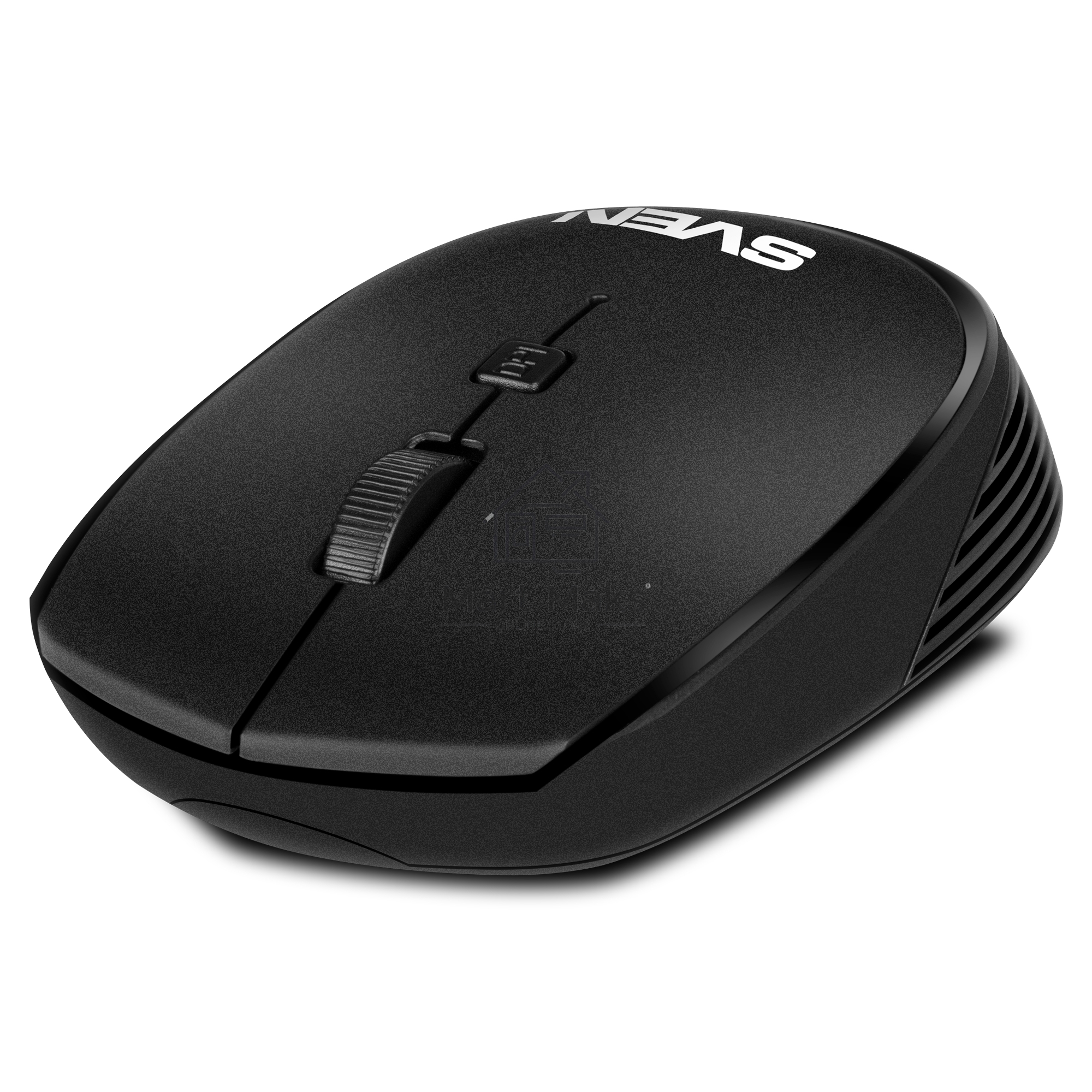 Мышь беспроводная SVEN RX-210W черный, 1400 dpi, радиоканал, USB, кнопки - 4