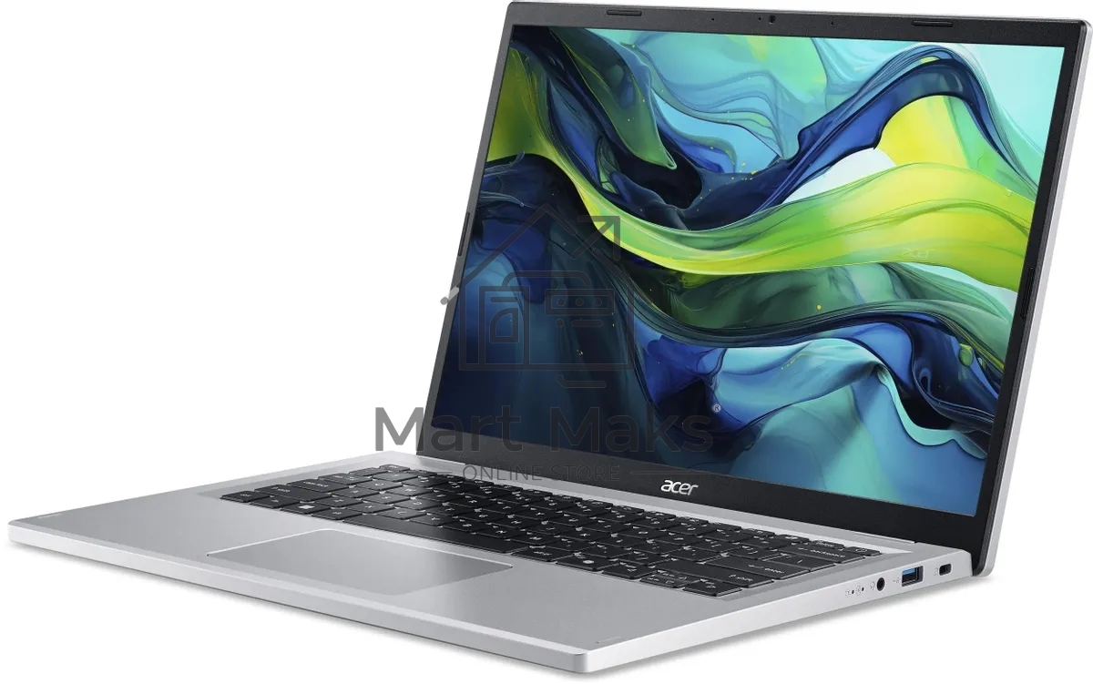 Ноутбук Acer Aspire Go 14 AG14-21P Ryzen 3 7320U 8Gb SSD 256Gb AMD Radeon Graphics 14 WUXGA IPS Cam 50Вт*ч No OS Серебристый AG14-21P-R4XC NX.KXDCD.008