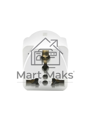 Адаптер сетевой универсальный OXION 220В, 16А, пластик PC, медь, OX-SKTADP220PBAG