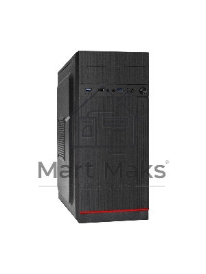 Компьютерный корпус Miditower ExeGate AA-442U2-AA500 (ATX, AA500 8 см, 1*USB+2*USB3.0, аудио, черный)