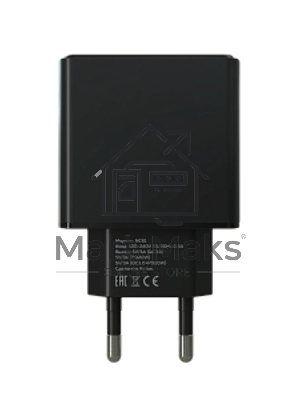 Зарядное устройство MORE CHOICE NC61 СЗУ 1USB+1USB-C 3.0A PD 20W+QC3.0 быстрая зарядка черный