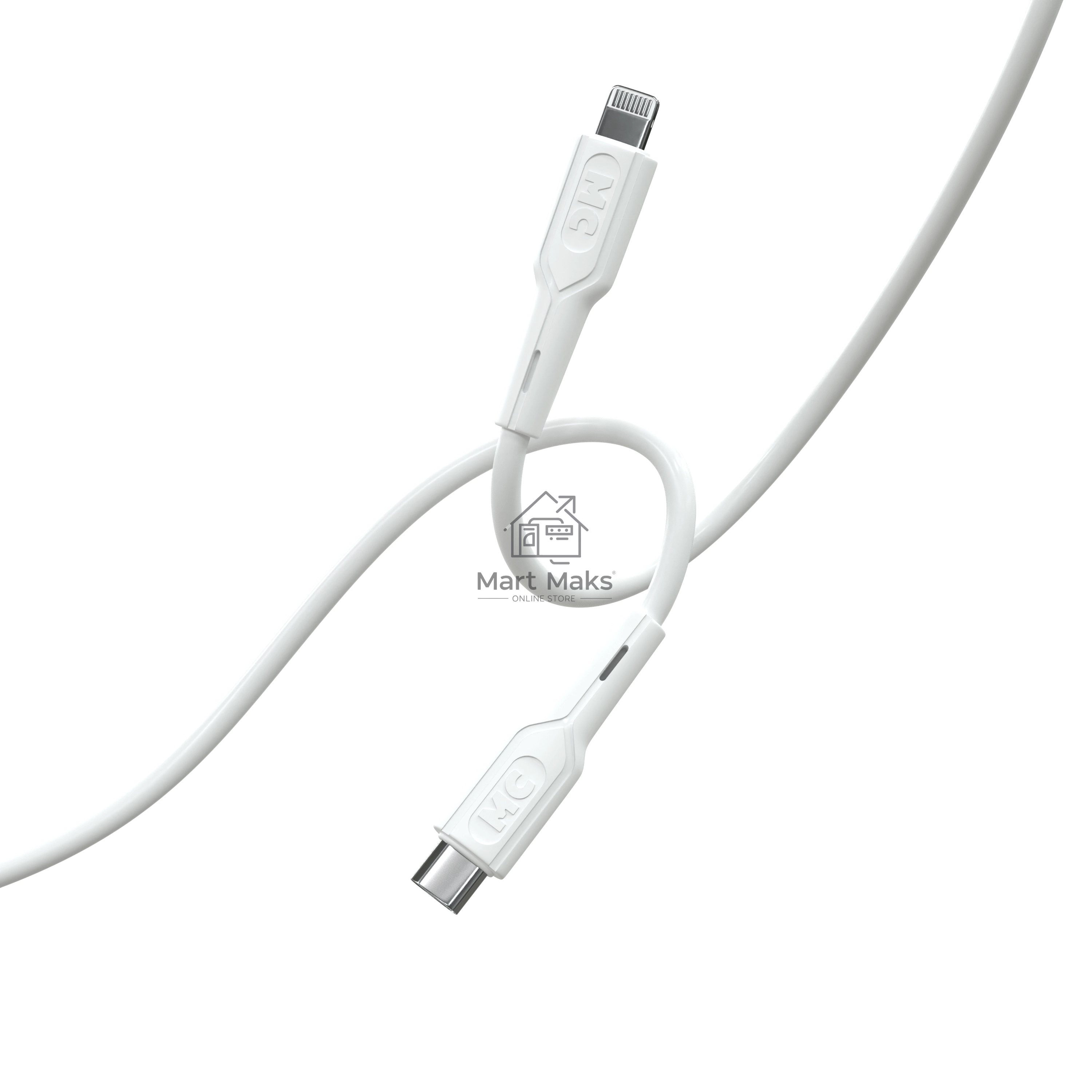 Кабель MORE CHOICE (4620202553256) K63ia 2м USB 3.0A PD 27W для Lightning ng 8-pin Type-C - 2м, белый