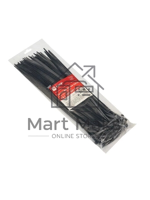 Хомут кабельный 4.8х300 нейл. черный (уп.100шт) EKF plc-cb-4.8x300