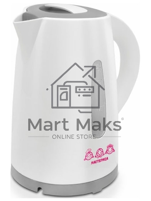 Чайник электрический Мастерица ЕК-1701M белый/серый