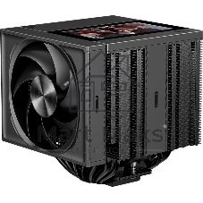 Кулер для процессора PCCooler RZ820 Display BK (290W, 4-pin PWM, LED, 169mm, Al/Cu, 8x6mm, 1x140mm + 1x150mm, 71.9/78.7CFM, 27.1/35.8dBA, 1500/2500RPM, S: 1851/1700/1200/115X/20XX, AM5/AM4, black)