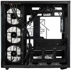 Корпус Eurocase M430ZAF Black, Midi-Tower, чёрный, 4 x 120 мм (3 x 120 мм на боковой панели, 1 x 120 мм на задней)