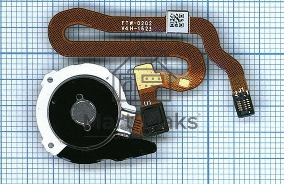 Кнопка HOME в сборе с механизмом и шлейфом для Huawei Honor 8, черная