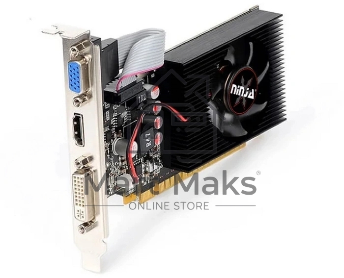 Видеокарта Ninja (Sinotex) AMD Radeon R5 230 (160SP) 2GB DDR3 64BIT DVI HDMI CRT