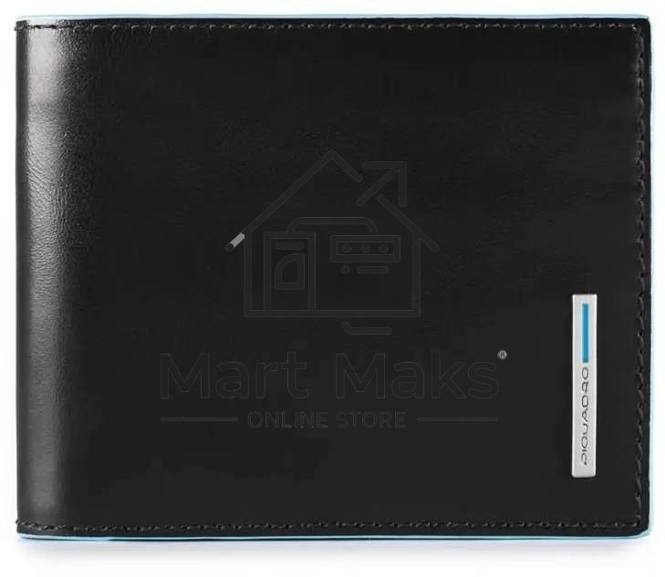 Кошелек мужской Piquadro Blue Square PU3891B2R/N, натур.кожа, черный