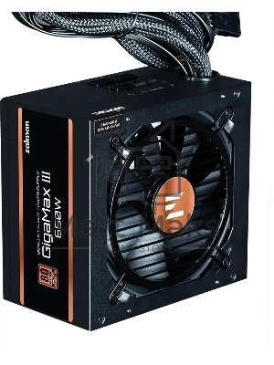 Блок питания Zalman GigaMax III 750W Retail (ZM750-GV3), 750Вт, 80 PLUS Bronze, 120мм, черный