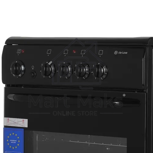 Плита электрическая De Luxe 506004.04ЭС 031 черный, конфорок 4 шт, духовка 60 л, 50 см x 87 см x 60 см