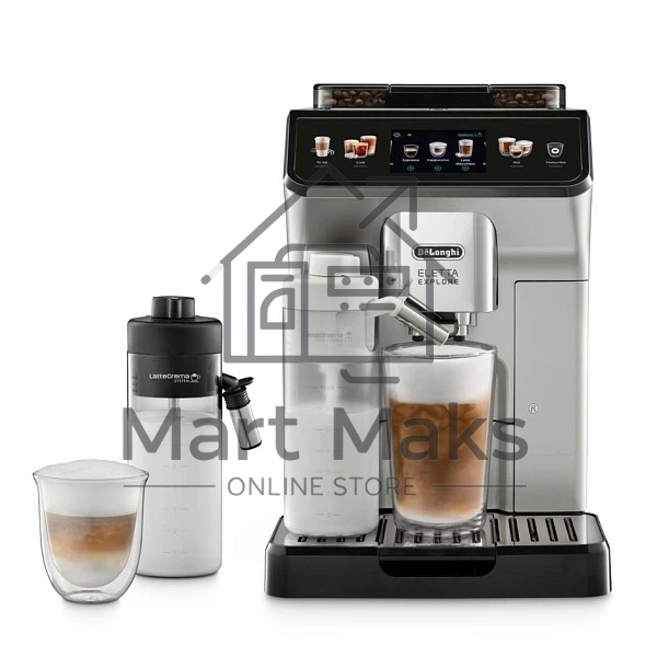 Кофемашина DeLonghi ECAM450.55.S серебристый/черный, исп. кофе - зерновой/молотый, 1.8 л, 1450 Вт, 19 Бар