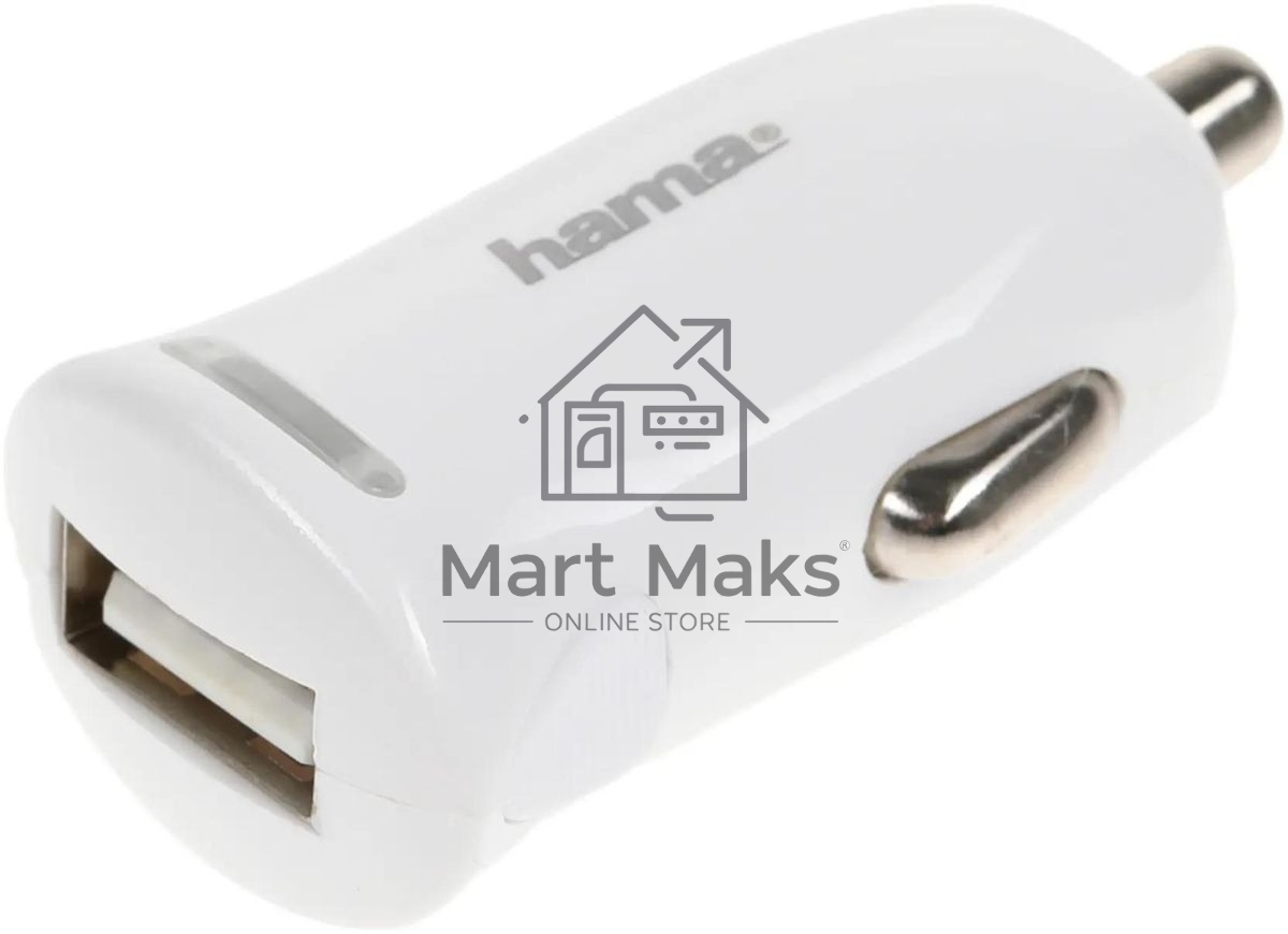 Комплект зарядное устройство Hama H-183266 2.4A для Apple кабель Apple Lightning белый