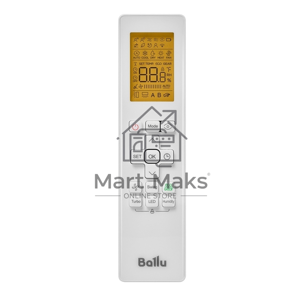 Блок внутренний сплит-системы Ballu Ice Peak DC BSPKI/in-13HN8_V4 инвертор, 13000 BTU, 37 м², 19 дБ, охлаждение, обогрев, осушение, белый