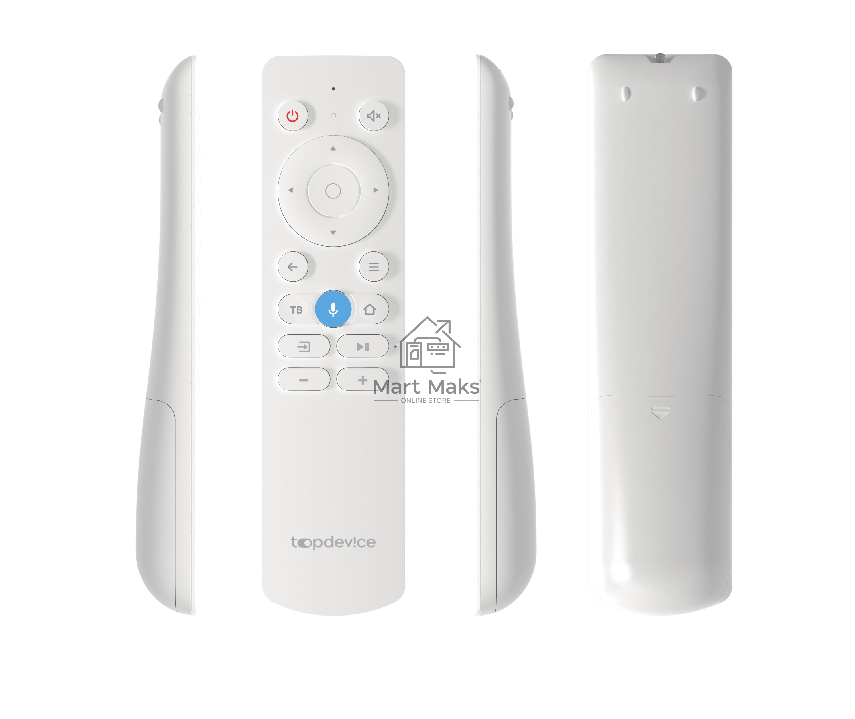 Телевизор TopDevice 50'' TDTV50CS07U_WE белый UHD Smart YaOS 1 5GB 8GB