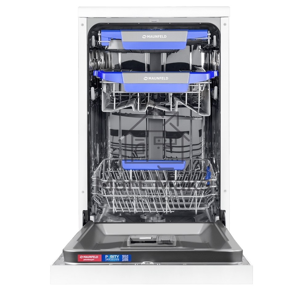 Посудомоечная машина MAUNFELD MWF45230W, белый, 45 см, 10 компл., 49 дБ, класс A++
