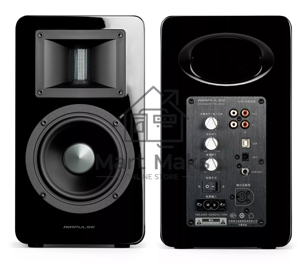 Колонки Edifier Airpulse A100 2.0 черный 100Вт BT