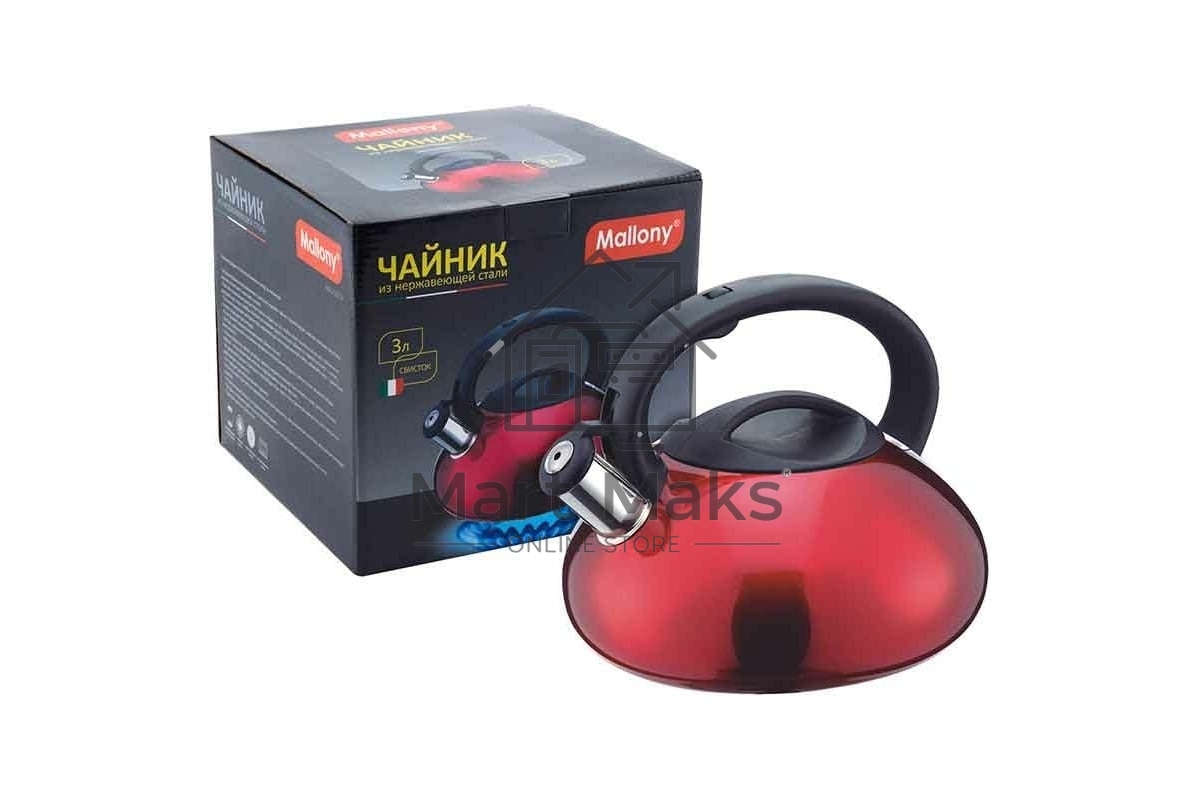 Чайник для плиты MALLONY MAL-103-R красный