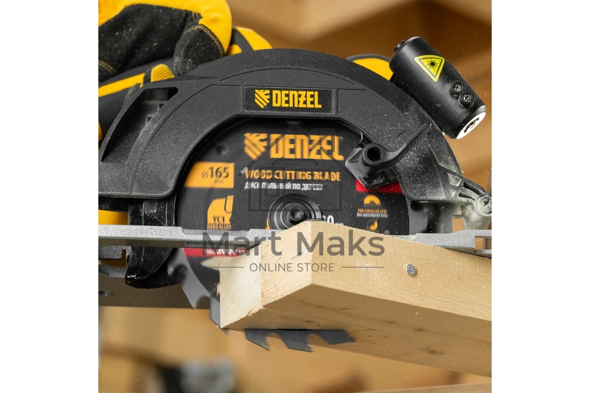 Пильный диск по дереву с гвоздями Denzel ф165 х 20 мм, 20 зубов 733917