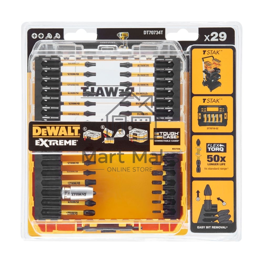 Набор бит DeWalt DT70734T-QZ (29пред.) для шуруповертов